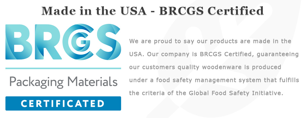 Made In The USA - BRCGS Packing Materials Certified